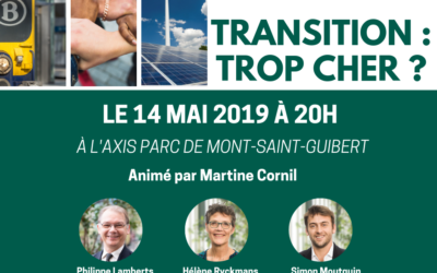 « Transition : trop cher? » le 14 mai à l&rsquo;Axis Parc