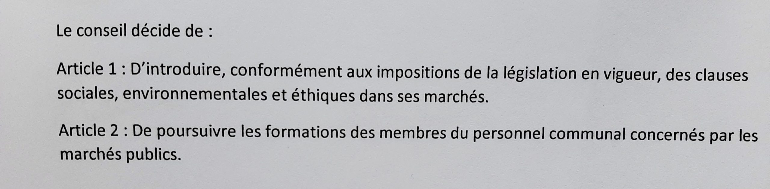 La commune ne s'engage plus à rien