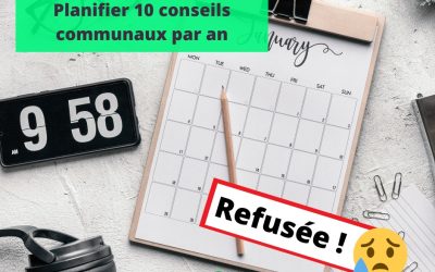 Planifier les conseils communaux ? C&rsquo;est toujours non pour le MR !